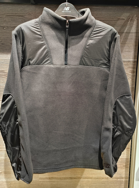 New Balance/NB25冬新款男子立领保暖套头半拉链卫衣外套NCF45021