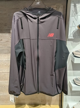 NEW BALANCE/NB 男子2025年春季新款运动休闲连帽梭织外套MJ43544