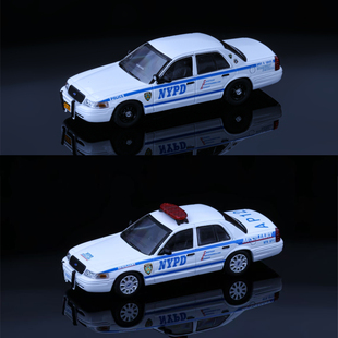 Rollin福特CV 纽约警局NYPD高速巡警Auxiliary辅警合金车模型摆件