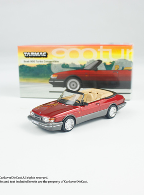 Tarmac Works TW 萨博Saab 900 Turbo 合金车1:64模型摆件
