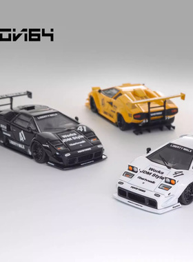 Vision64 康塔什Countach LP500宽体LB改装合金车 汽车模型摆件
