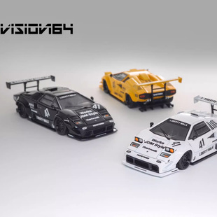 Vision64 康塔什Countach LP500宽体LB改装合金车 汽车模型摆件