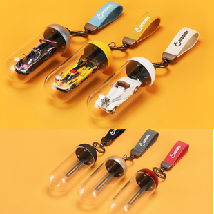 Turning Crush 1:64车模挂件展示盒储存钥匙扣车载胶囊痛包合金车