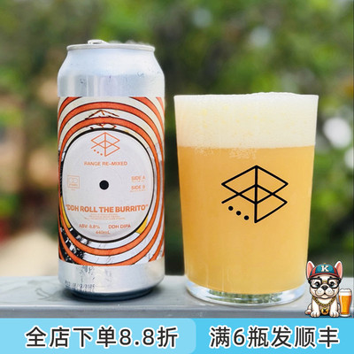 老K澳大利亚Range维度纬度高分尖货双倍新英格兰浑浊ipa精酿啤酒