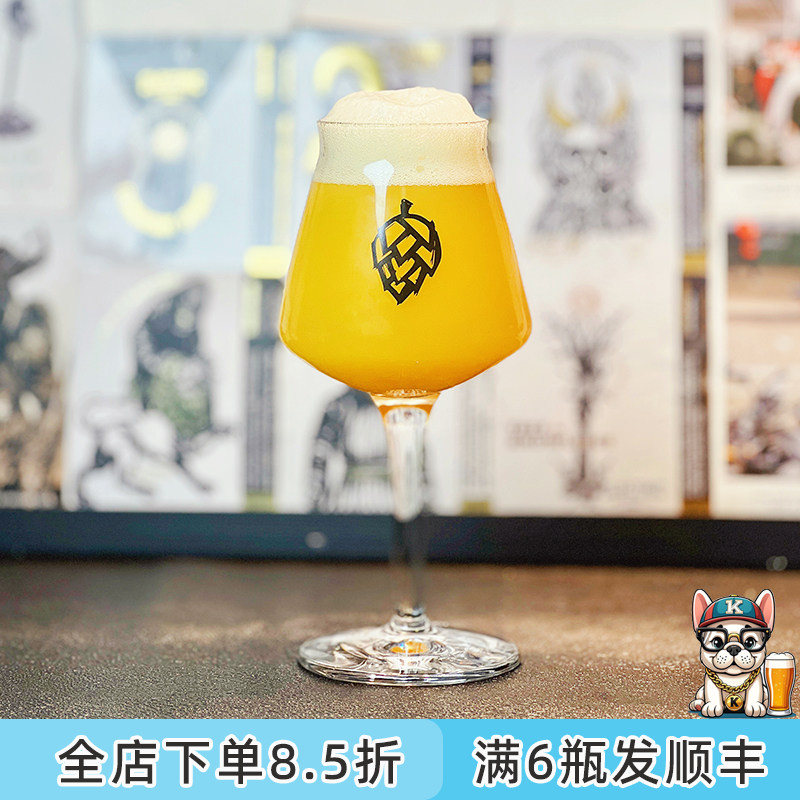 Monkish僧侣啤酒杯玻璃杯TEKU特酷精酿啤酒高脚杯子330ml 1个