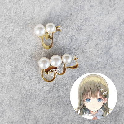 Vspo英リサcos发卡发饰珍珠发夹