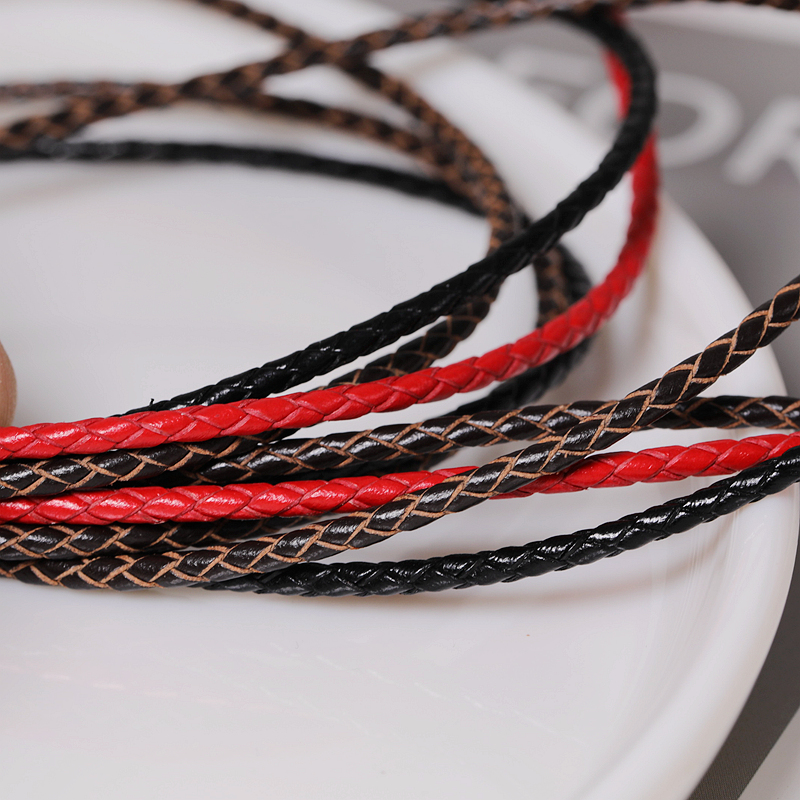 金含diy手工编织皮绳手链项链绳