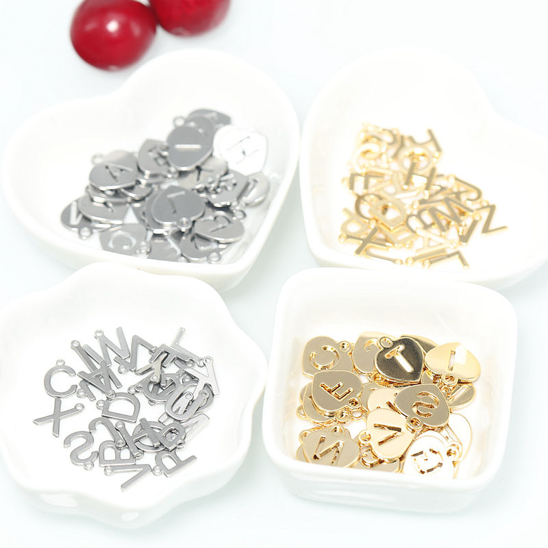 饰品配件钛钢爱心项链手工材料