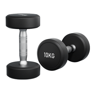 纯钢哑铃健身房同款商用家用包胶哑铃纯铁金属电镀男士家用练手臂