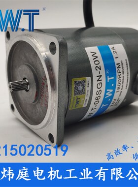TWT电机 06SGN-20W直流减速电机 06SP  24V 90V台湾东炜庭电机