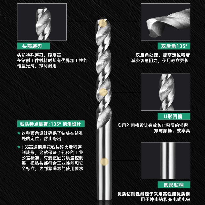 高速钢加长麻花钻核桃金刚菩提佛珠打孔木工扩孔深钻头电磨机配件图片