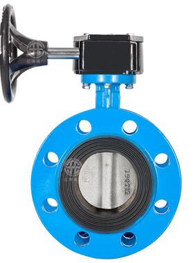 涡轮法兰式蝶阀dn100 200 D341X-16Q手动蝶阀dn300 250 150 8065