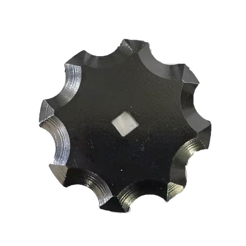 tmr饲料搅拌机刀片新型梅花月牙牛草立卧式割草机青贮收割机齿刀