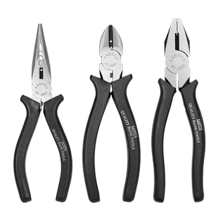 工业级老虎钳8寸钢丝钳6寸尖嘴钳电工斜口钳多功能剪钳尖咀无牙钳