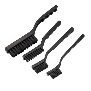 防静电毛刷线路板键盘除尘清洁扫 曲柄牙刷形U形圆柄梳子形小刷子