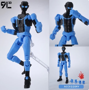 无敌少侠周边3D打印多关节超人可动手办人偶动漫周边玩具礼物