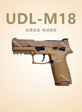 有稻理UDL P320M18电手可空挂M17真人cs武器装备儿童玩具生日礼物