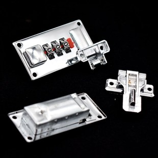 存钱罐密码锁皮箱密码对锁三位数旅行箱锁扣四位数密码锁扣