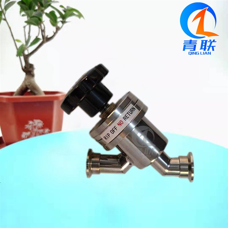 GD-J型真空Y型挡板阀不锈钢手动真空挡板阀直通真空角阀KF16 25