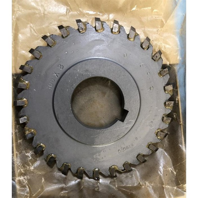 双角铣刀 合金三面刃 角度铣刀片100*8*28齿*22/32 100度