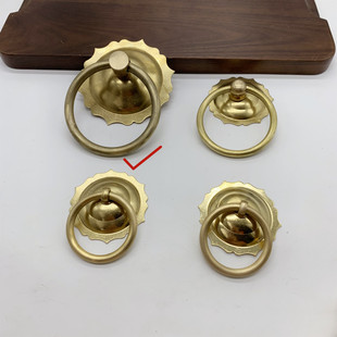 铜拉环中式仿古复古大门纯铜拉手窗扇门拉环铜环把手装饰门环把手