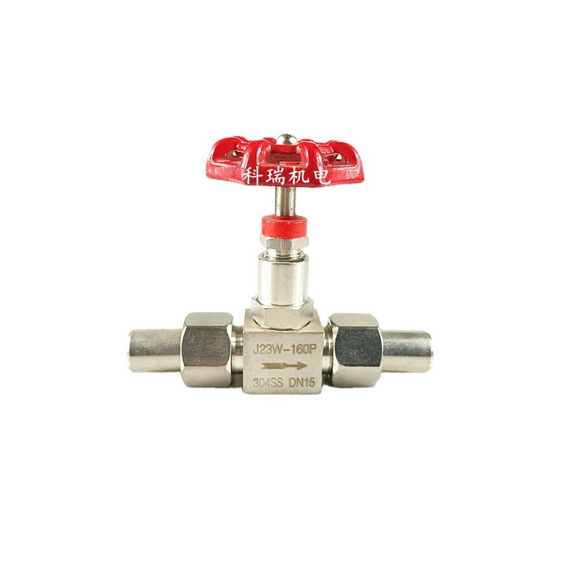 304不锈钢焊接针型阀J23W-160P双活接压针型阀 DN15 20 3分 2分