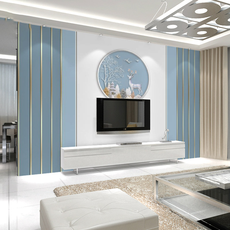 电视背景墙壁纸麋鹿线条现代简约墙纸客厅3d立体影视墙布订做壁画,搬运/仓储/物流设备,机械式停车设备（立体停车库）,淘宝优惠券,粉丝福利购,淘宝优惠卷