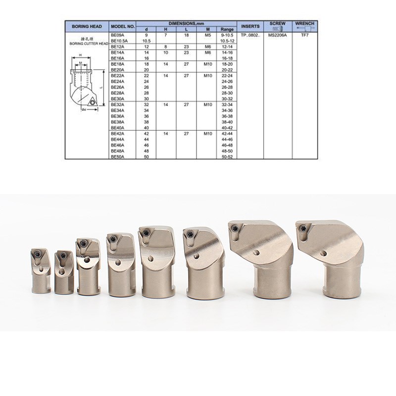 BE09A~BE16A/BE24A组合B式BE型小径镗孔刀头螺纹锁固式小搪孔镗头