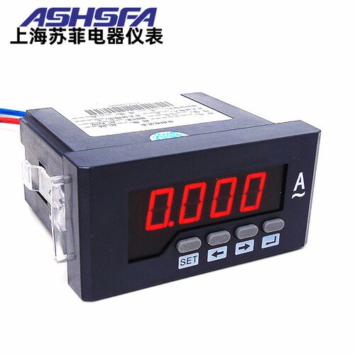 SX48-ACV交流电压表SX48-ACI数字电流表AC0-5A数显智能单相表450V