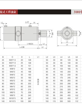 推力8-20吨高压焊接缸HSG90/100/110/125耳环/法兰型液压工程油缸