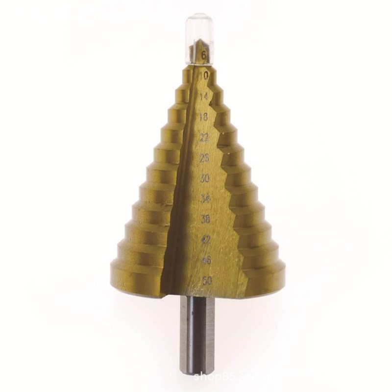 新款50宝塔mm钻头钻头阶梯多功能打孔器锥梯形塔形扩孔不锈钢开孔