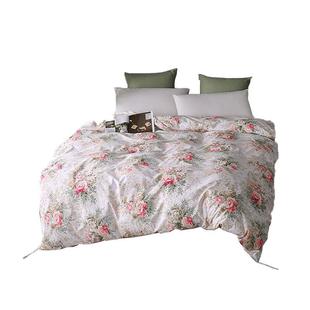 贡缎防钻绒填充棉花鸭绒被羽绒被套被壳自充绒半成品高密度毛内胆