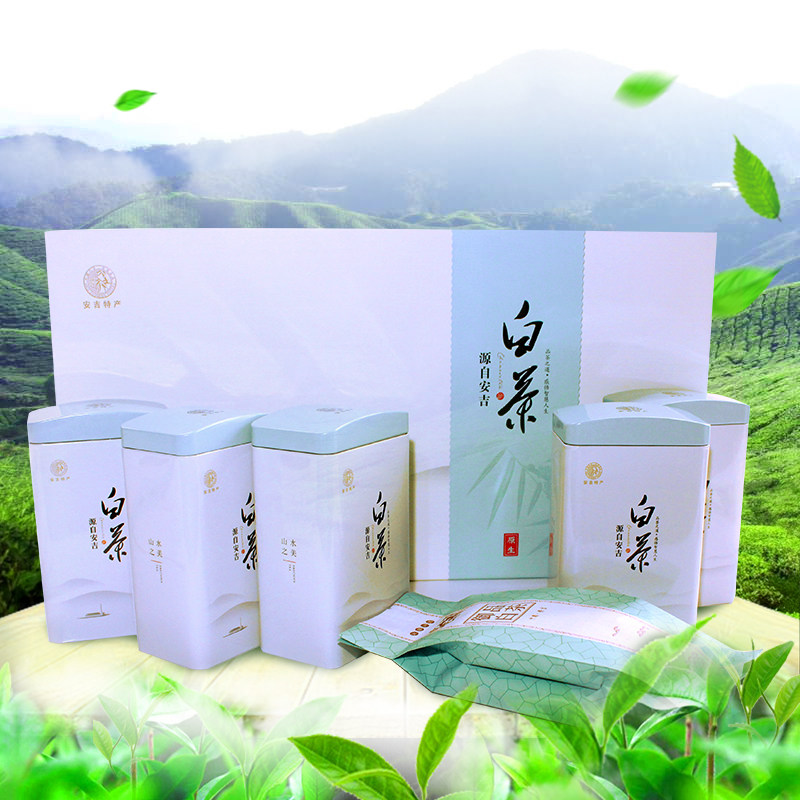 2022新茶正宗安吉白茶50g*5原产地茶叶明后特级手工采摘随机礼盒_虎窝淘