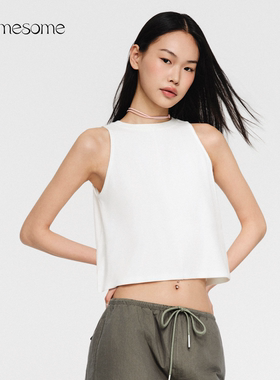 asomesome辣妹露脐宽松吊带背心女夏季外穿修身显瘦百搭打底上衣