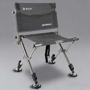 欧式钓椅佳之钓不锈钢无极升降钓鱼椅全地形超轻折叠户外钓鱼马扎