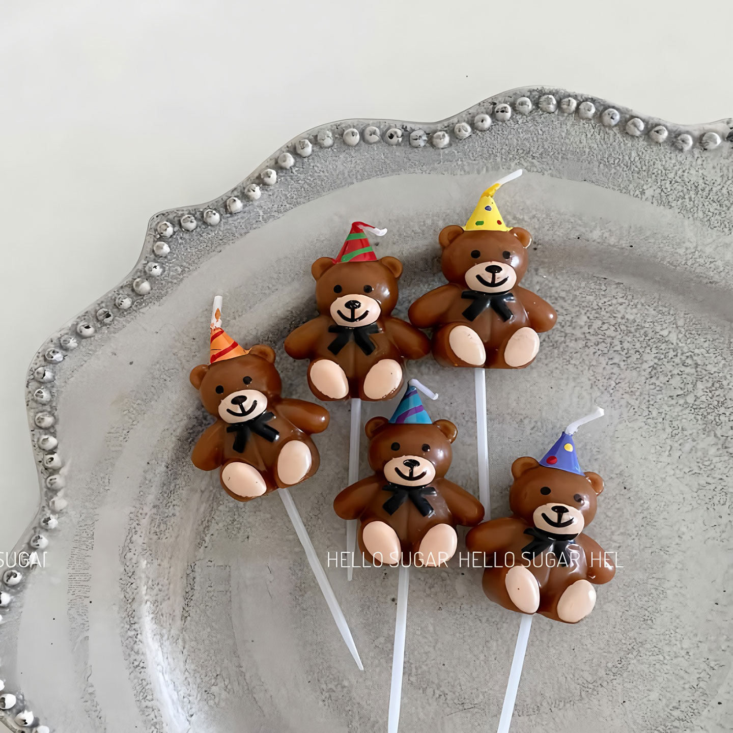 ins风卡通小熊蜡烛蛋糕装饰插件可爱儿童生日派对甜品台蜡烛摆件,节庆用品/礼品,节日装扮用品,淘宝优惠券,粉丝福利购,淘宝优惠卷
