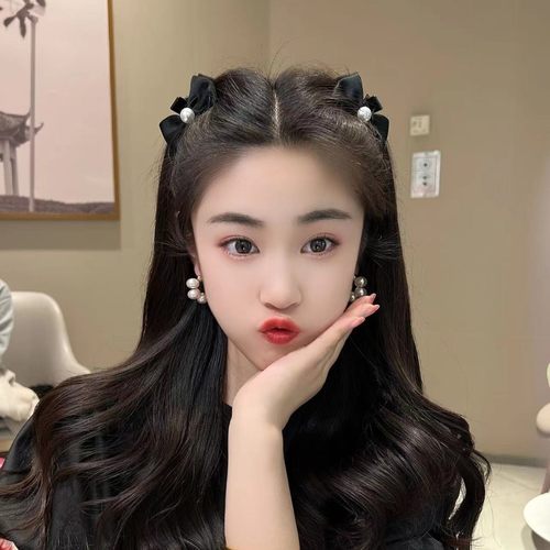 侧边刘海公主头小抓夹