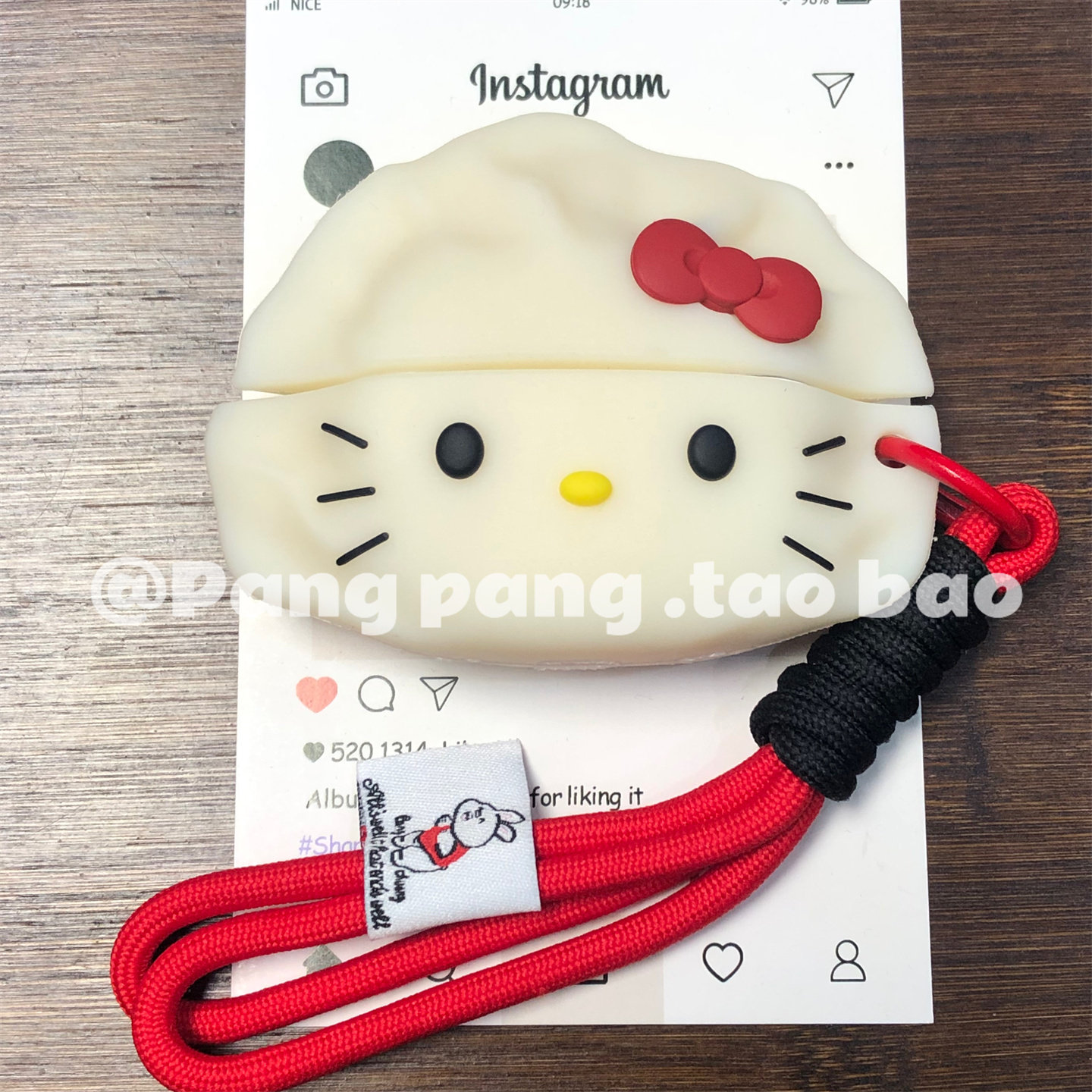 可爱饺子凯蒂猫苹果airpods pro3代耳机保护套适用四代蓝牙耳机保护壳airpods1/2代硅胶pro2代女新三代带挂绳