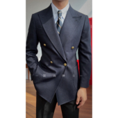 秋冬新款 24207 套装 经典 绅士复古高级感四扣一布雷泽西装