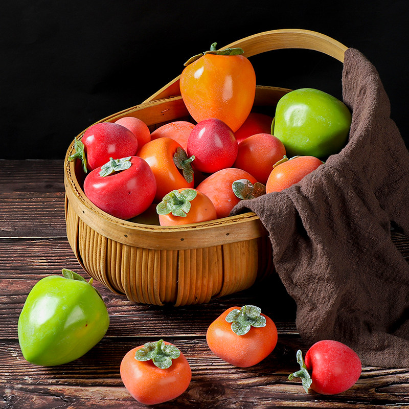 仿真柿子模型红黄绿柿子尖头柿假水果家居装饰品静物拍照拍摄道具,鲜花速递/花卉仿真/绿植园艺,仿真果蔬,淘宝优惠券,粉丝福利购,淘宝优惠卷