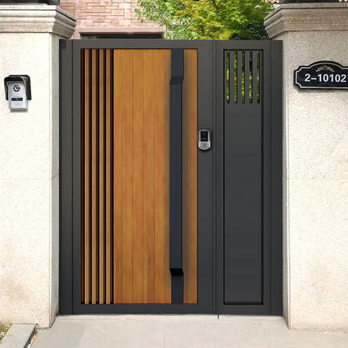 定做别墅庭院大门铝合金中式