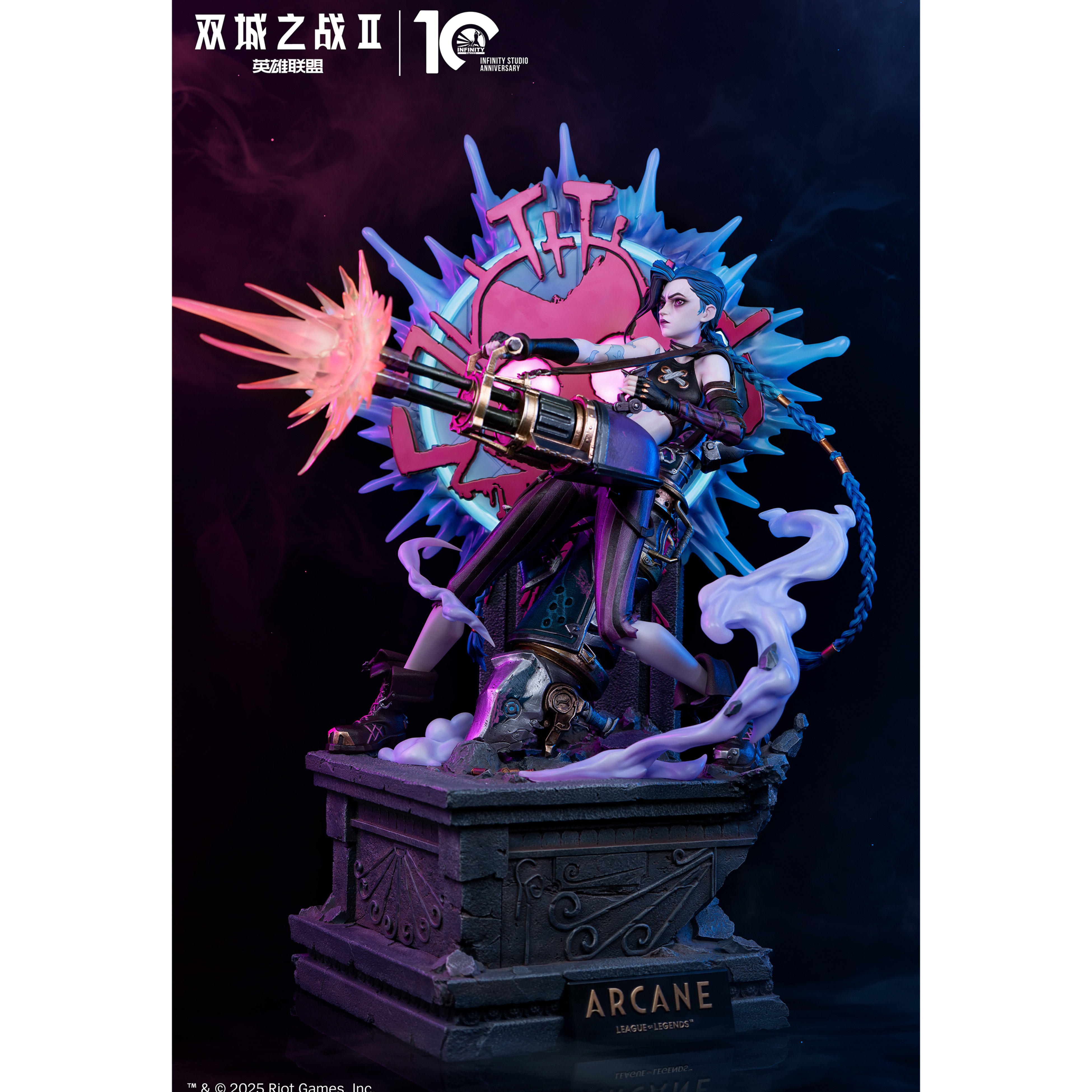 [定金]开天工作室 英雄联盟正版授权 双城之战II 金克丝 1/4雕像