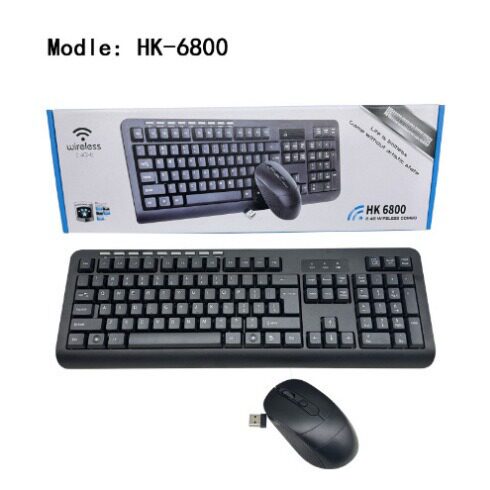 2.4G wireless keyboard and mouse set with silk screen printi