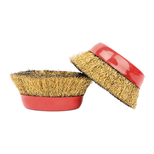 125x16碗型钢丝轮除锈除漆拉丝打磨钢丝刷钢丝球4寸100型角磨机用