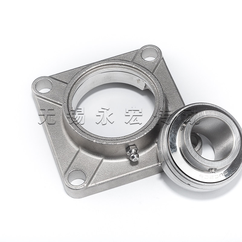 不锈钢带座轴承304材质方形座SUCF201 F202 F203 F 204 F205 F206