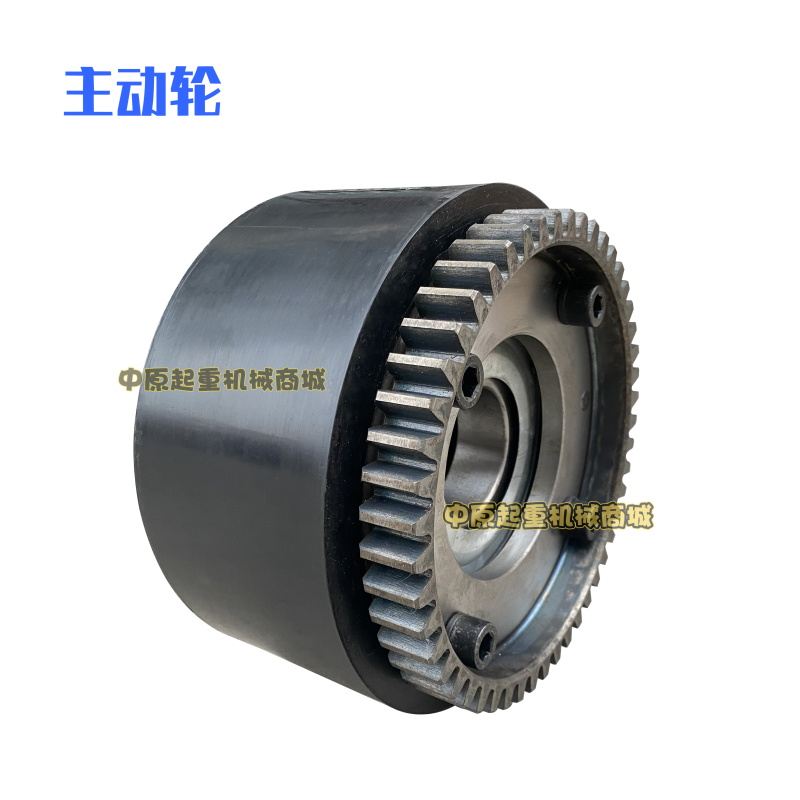 直销LD300包胶行车轮单梁行车PU包胶轮聚氨酯静音耐磨起重包胶轮