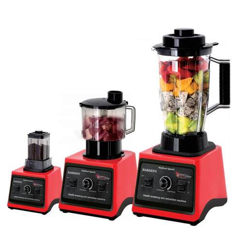 跨境3L三合一榨汁机3in1 Blender多功能破壁机大容量绞肉机料理机