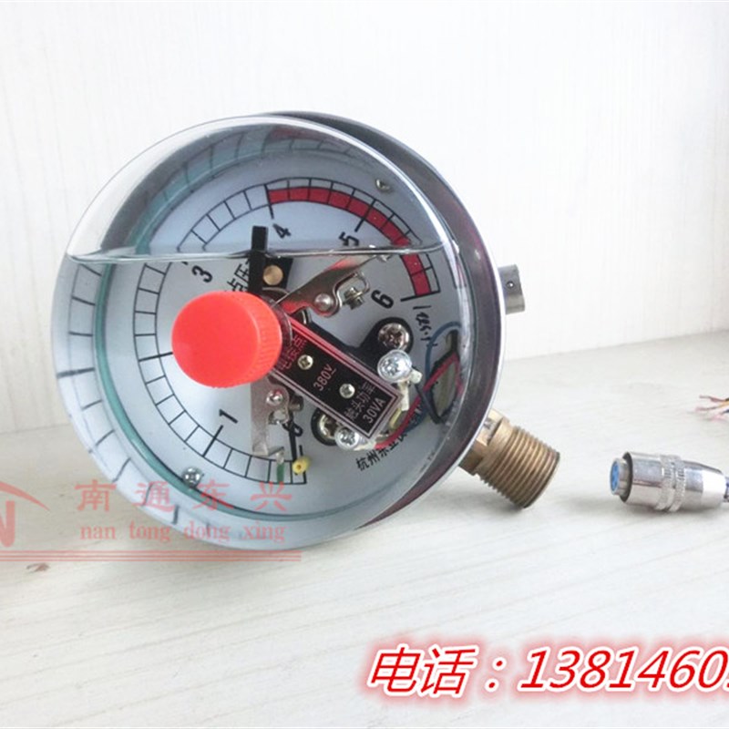 杭州东亚 上海正宝YNXC100耐震电接点压力表40mpa 全不锈钢电接点