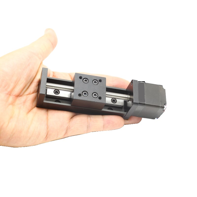 28步进电机小型微型精密导轨滑台小工作台小滑台S光学平台模组T型