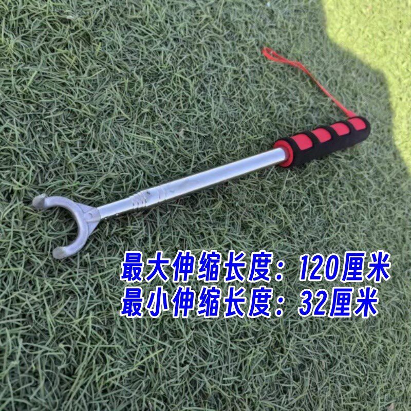 地膜钩子大棚农膜钩不锈钢伸缩钩可拉伸钩蒜苗神器农膜菜苗放风钩